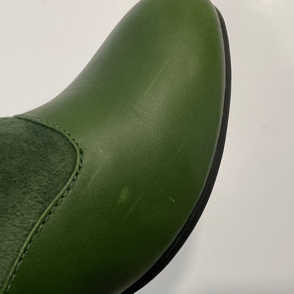 ROYAL VINTAGE Greta Reproduction 30’s/40’s Green Leather/Suede Heels Size 8.5 - Picture 13 of 13